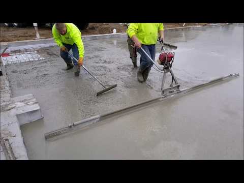 Upload mp3 to YouTube and audio cutter for How to get a flat floor using a vibrating concrete powerscreed tool download from Youtube