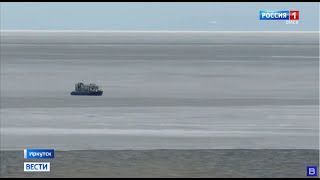 Три десятка байкальских нерп уплыли на льдине в Ангару