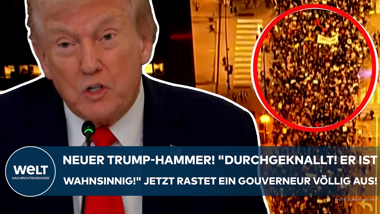 USA: Neuer Trump-Hammer! "Durchgeknallt! Er ist wahnsinnig!" Jetzt rastet ein Gouverneur völlig aus!