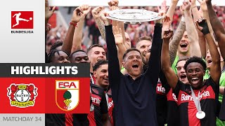 THEY REALLY DID IT! | Bayer 04 Leverkusen — FC Augsburg 2-1 | Highlights | Matchday 34 – Bundesliga