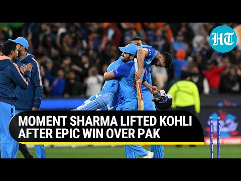 Viral: Virat Kohli, Rohit Sharma epic moment after India's victory over Pak