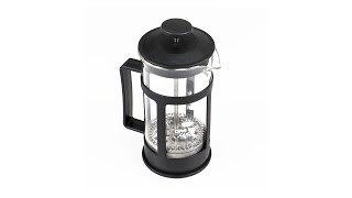 Pratinjau video produk One Two Cups Teko Kopi French Press Coffee Maker Pot 1000ml - KG73I