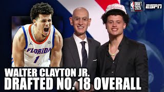 The Wizards select Walter Clayton Jr. with the 18th overall pick, will play for Jazz | 2025 NBA Draf