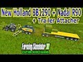 New Holland BB1290 + Nadal R90 + Trailer attacher v1.0