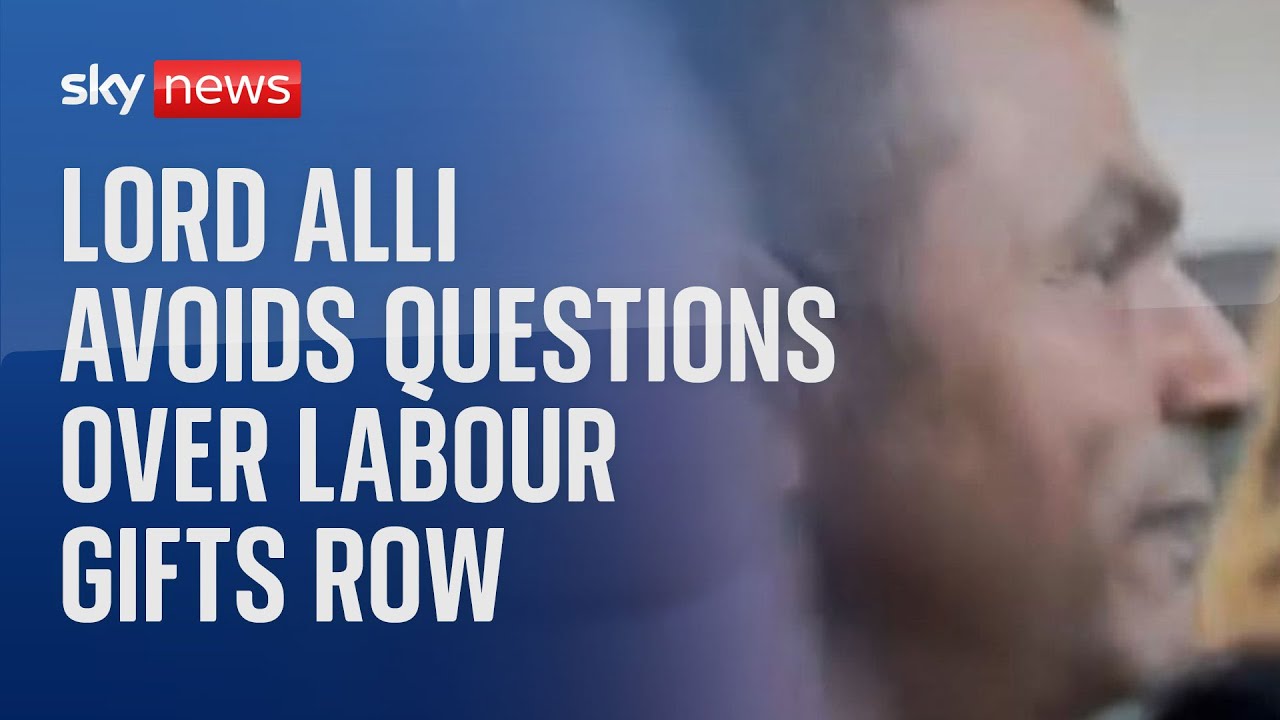 Labour gifts row: Lord Alli refuses to answer questions from Sky News
