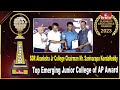 SDR Akanksha Jr College Chairman Mr. Sanivarapu KondaReddy Top Emerging Junior College of AP Award