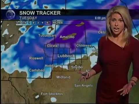 Klbk Chief Meteorologist Nikki Dee Ray West Texas Blizzard Youtube