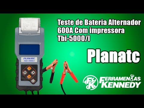 Teste de Bateria Alternador 600A TBI-5000/L Planatc - Vídeo explicativo