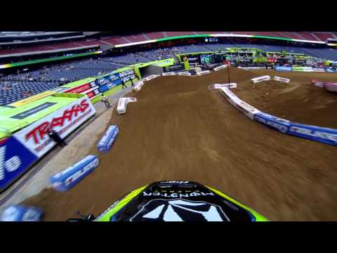 GoPro HD: Ryan Villopoto Practice 2013 Monster Energy Supercross from Houston 
