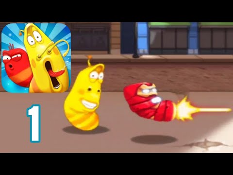 Larva Heroes : Lavengers - Gameplay Walkthrough Part 1 - Yellow Episode 1-1 - 1-8 (iOS,Android)