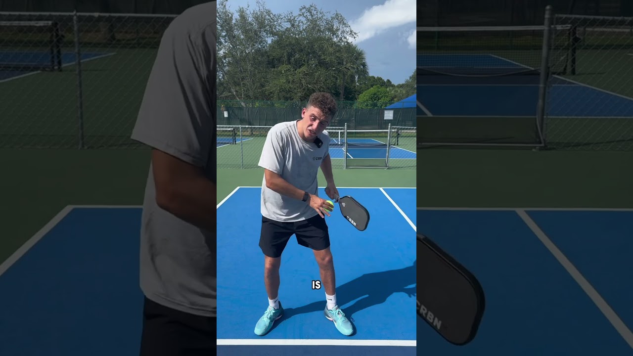 Which Player Covers The Middle? #pickleball #pickleballtips #shorts