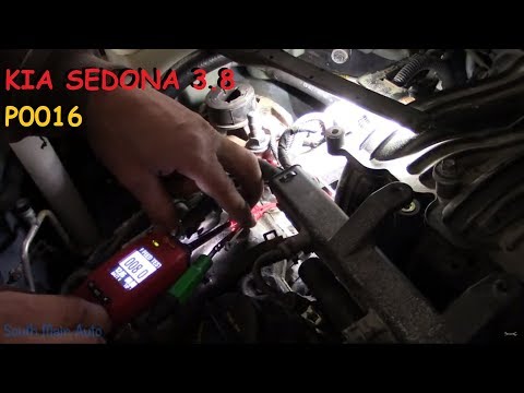 Kia Sedona : P0016 Cam Crank Correlation Trouble