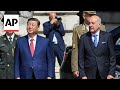 Chinese President Xi Jinping visits the Presidents Palace in Budapest