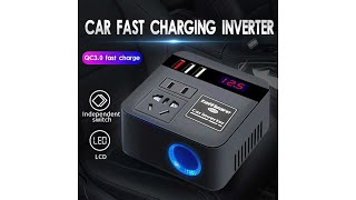 Pratinjau video produk Taffware Car Power Inverter Konverter USB Charging 12/24V 100W - EA851