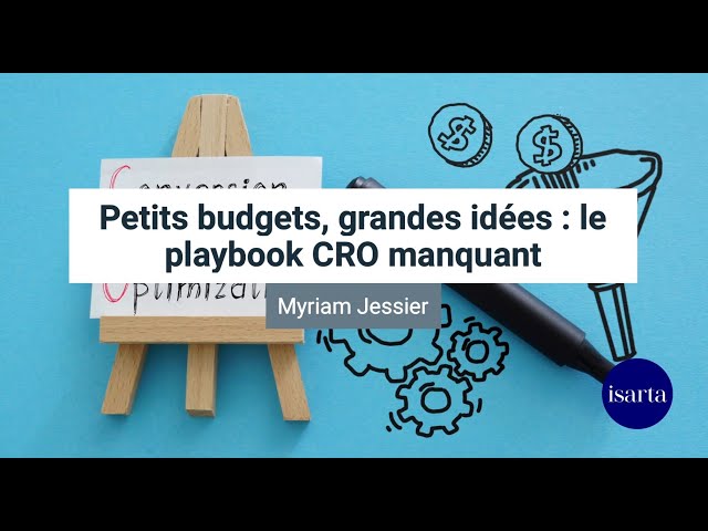 Midi Express : Petits budgets, grandes idées : le playbook CRO manquant  | Isarta Formations