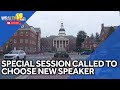 Gov. calls special session to choose new House speaker