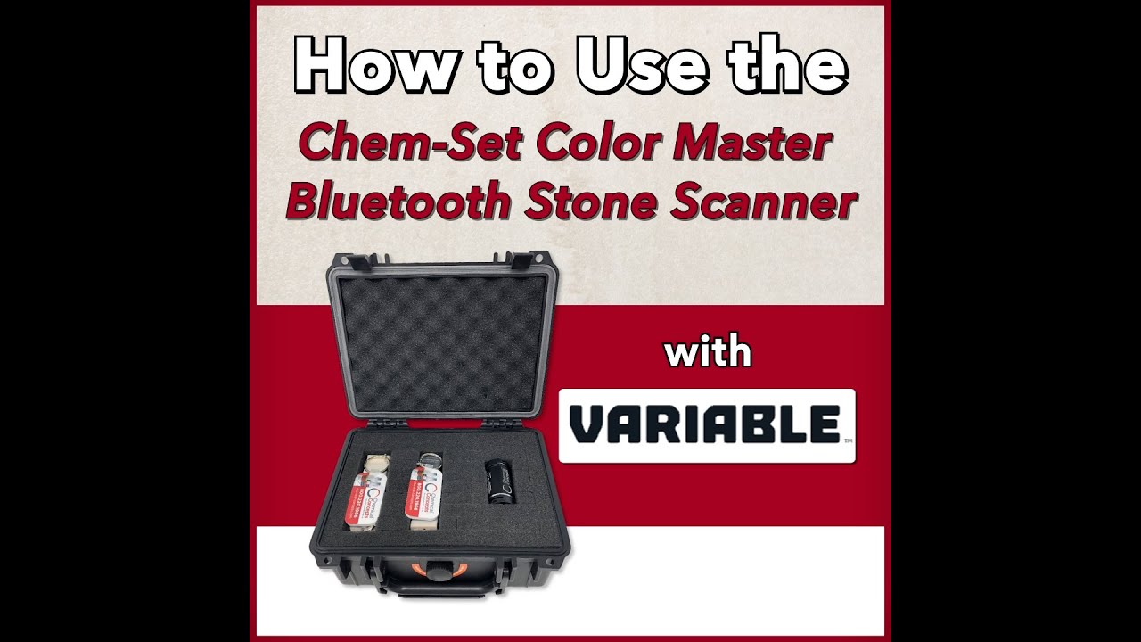 How to Use the Chem-Set Color Master Bluetooth Stone Scanner