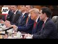 Chinas President Xi Jinping and Donald Trump begin bilateral talks