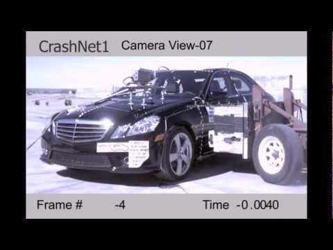 crash test video Mercedes Benz E 63 AMG W212 din 2009