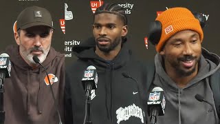 Kevin Stefanski, Shedeur Sanders, Myles Garrett Press Conferences vs Raiders