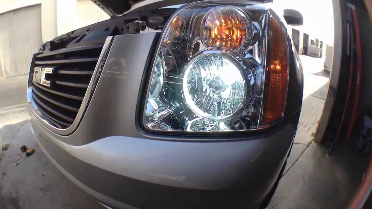 How To Install Replace HID Headlights 06-14 GMC Yukon HID ... standard headlight wiring diagram 