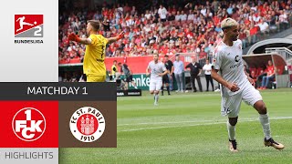 Crazy Goals on GD1 | 1. FC Kaiserslautern — FC St. Pauli 1-2 | MD1 — Bundesliga 2 23/24