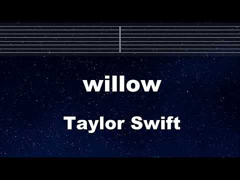 Practice Karaoke♬ willow - taylor swift 【With Guide Melody】 Instrumental, Lyric, BGM