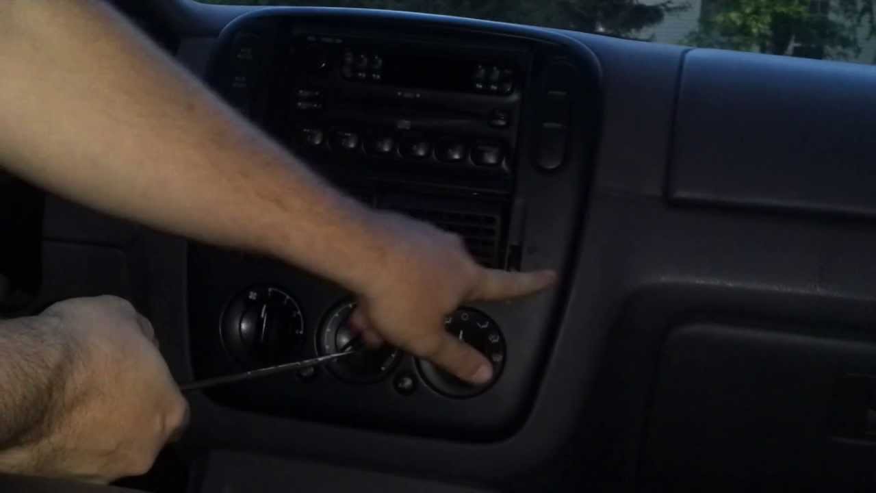 How to replace heater control panel switch knobs remove ... 2001 ford explorer stereo wiring 