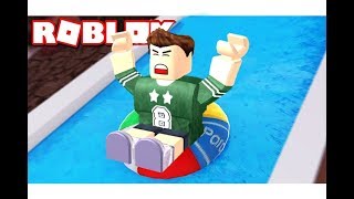 الهروب من الالعاب المائية داخل قرية سياحية فى لعبة roblox !! -