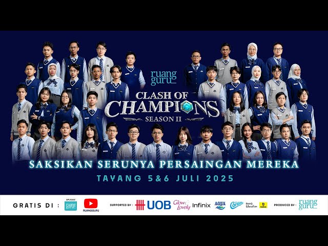 [FULL LINEUP UNIVERSE 2] Ruangguru Clash of Champions SEASON 2! 🔥