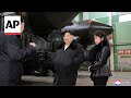 North Korean leader Kim Jong Un takes daughter to visit missile launcher factory