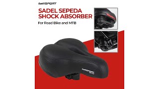 Pratinjau video produk TaffSPORT Sadel Sepeda Shock Absorber Big Butt - NE1017
