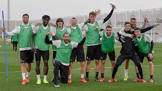Juventus training ahead of Friday's Udinese fixture