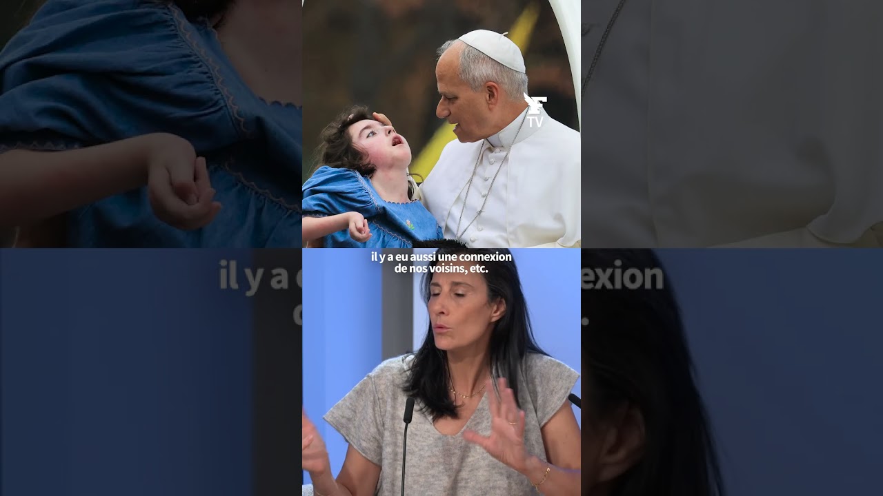 «Lorsque Marie-Garance a été élevée vers le pape Léon XIV et qu'il l'a bénie, il y a eu un frisson,