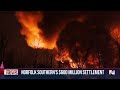 Norfolk Southern agrees to $600 million settlement in Ohio train derailment  - 01:43 min - News - Video