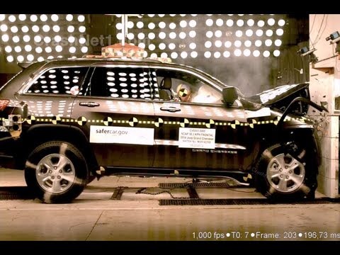Видео краш-теста Jeep Grand cherokee с 2010 года