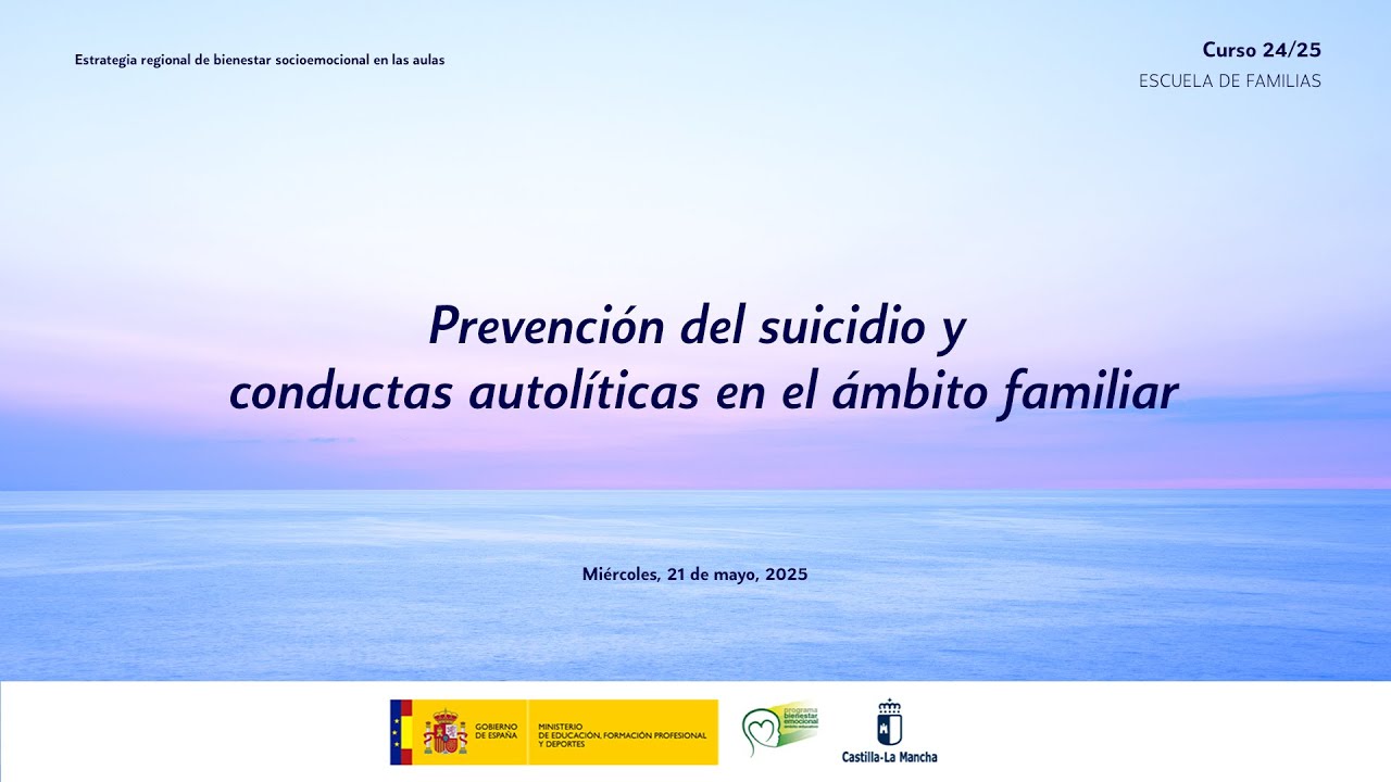 Escuela de familias - Prevención del suicidio y conductas autolíticas en el ámbito familiar