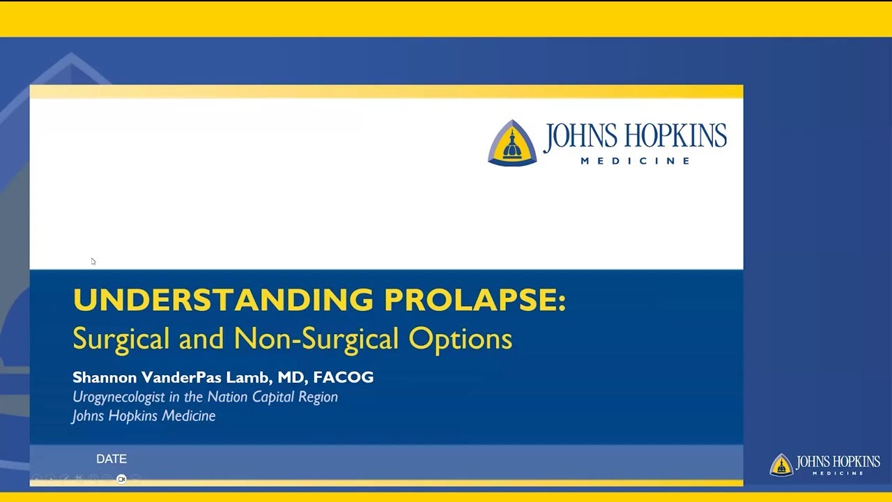 Understanding Prolapse: Exploring Surgical and Non-Surgical Treatment Options Webinar