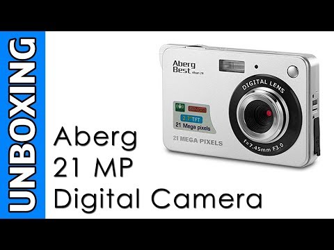 video AbergBest 21 Megapixel 2,7″LCD wiederaufladbare HD Digitalkamera Digitale Videokamera Studentenkamera Indoor Outdoo (Schwarz)