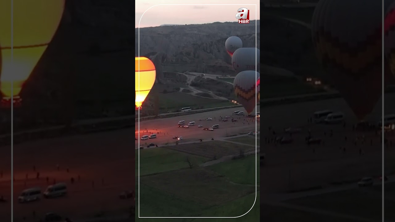 Doluluk oranı yüzde 100'e ulaşan Kapadokya'da havalanan sıcak hava balonlarından görsel şölen