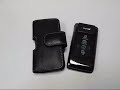 PDair Leather Case for Samsung SGH-G400 Soul - Horizontal Pouch Type (Black)