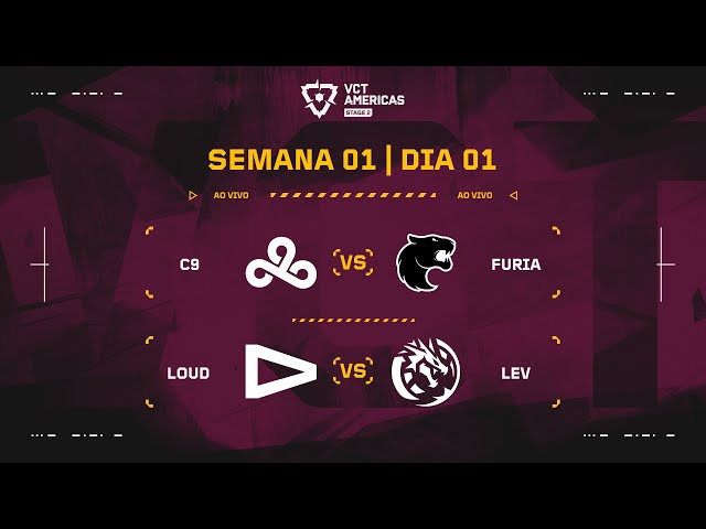 C9 x FUR | LOUD x LEV | VCT Americas Etapa 2 | Semana 1 - Dia 1