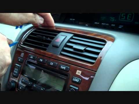 Toyota Avalon Car Stereo Removal 2000-2003 - YouTube toyota display audio system wiring diagram 