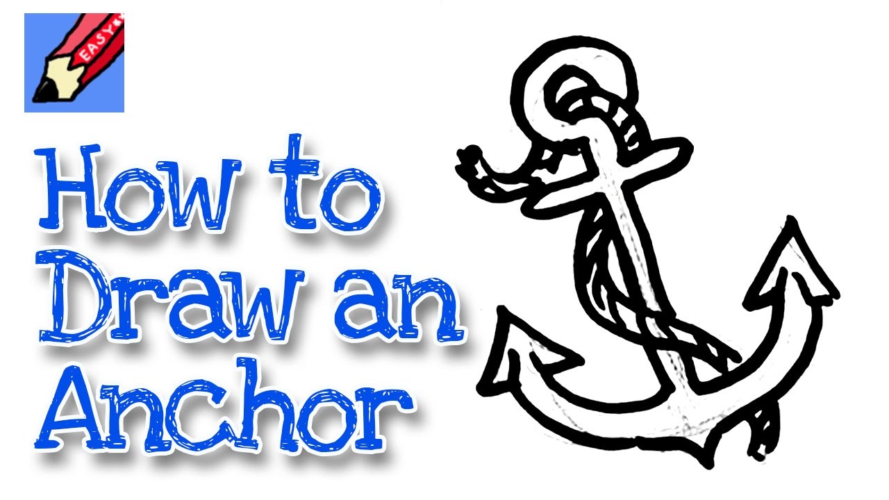 how to draw a ship's Anchor Real Easy - Spoken Tutorial - YouTube