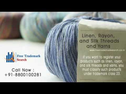 Trademark Class 23 | Yarns and Threads - YouTube