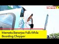 Mamata Banerjee Slips & Falls While Boarding Chopper | NewsX