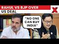 Rahul Gandhi Slams BJP Over India-US Deal; Rijiju Defends Modi Govt Growth Push