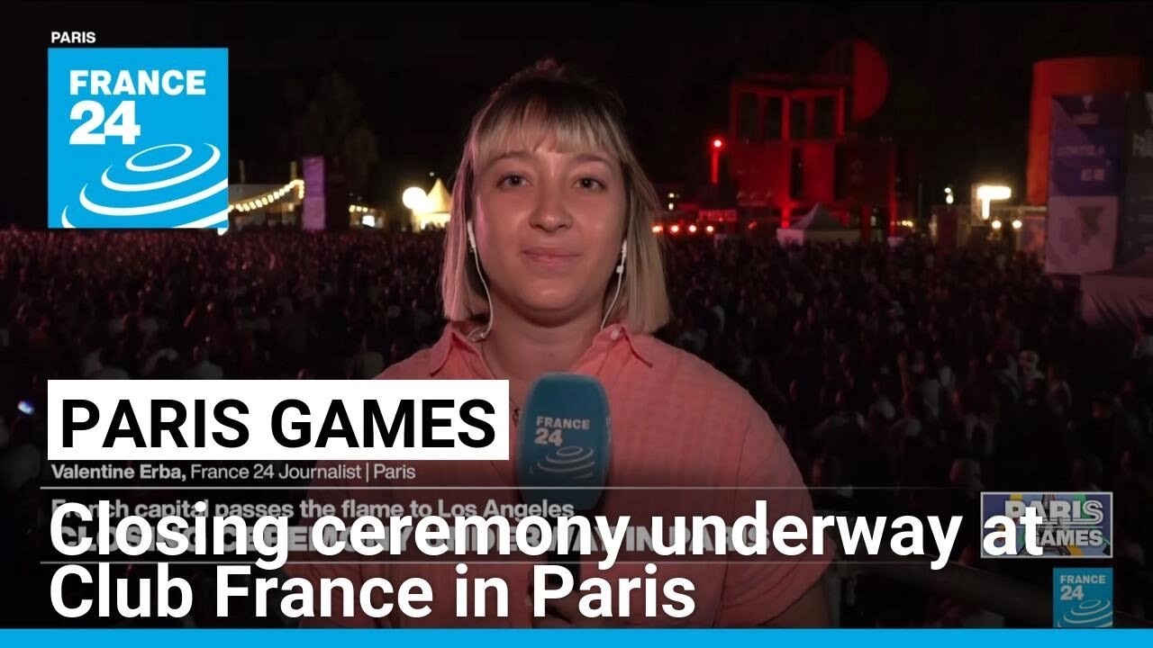 Closing ceremony underway at Club France in Paris • FRANCE 24 English