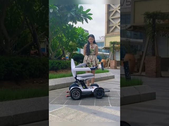 Product Link in Bio ( # 2430  ) ✅ Modern Foldable Electric Mobile Scooter Wheelchair