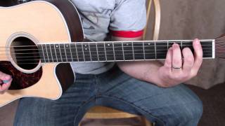 Super Beginner Acoustic Guitar Songs - Lesson - REM - Losing My Religion tutorial